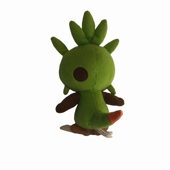 Tomy Pokemon Chespin Grass Starter 9" Stuffed Animal Plush Doll Toy Green Brown - Picture 2 of 7
